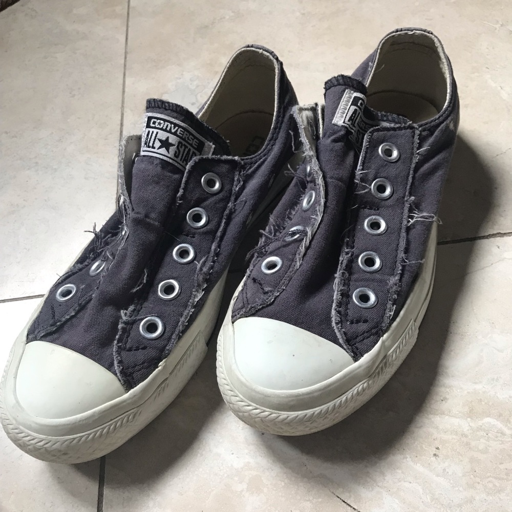 Distressed vintage converse